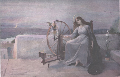 The Virgin's Thread
from the painting by F. H. Lucas